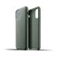 Mujjo Full Leather Case - кожен (естествена кожа) кейс за iPhone 11 Pro (тъмнозелен) 4