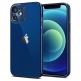 Spigen Optik Crystal Case - тънък силиконов (TPU) калъф за iPhone 12 mini (син-прозрачен) 1