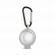 ComT AirTag Glamour Metal Cover - кейс с кристали и карабинер за Apple AirTag (сребрист) 3