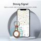 Sdesign AirTag Metro Leather Keyring Case - стилен ключодържател от изкуствена кожа за Apple AirTag (кафяв) 3