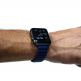JC Design Silicone Link Band - магнитна силиконова каишка за Apple Watch 42мм, 44мм (тъмносин) 1