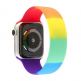 JC Design Silicone SoloLoop Band - силиконова каишка за Apple Watch 38мм, 40мм (шарен) 2