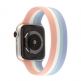 JC Design Silicone SoloLoop Band - силиконова каишка за Apple Watch 42мм, 44мм (розов-син) 2