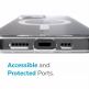 Speck Presidio Perfect Clear MagSafe Case - удароустойчив хибриден кейс с вграден магнитен конектор (MagSafe) за iPhone 12, iPhone 12 Pro (прозрачен) 1