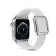 JC Design Modern Buckle Band - силиконова каишка с магнитна закопчалка за Apple Watch 38мм, 40мм (бял) 1