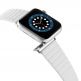 JC Design Modern Buckle Band - силиконова каишка с магнитна закопчалка за Apple Watch 38мм, 40мм (бял) 4