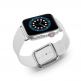 JC Design Modern Buckle Band - силиконова каишка с магнитна закопчалка за Apple Watch 38мм, 40мм (бял) 5