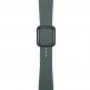 JC Design Modern Buckle Band - силиконова каишка с магнитна закопчалка за Apple Watch 42мм, 44мм (тъмнозелен) 3