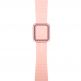 JC Design Modern Buckle Band - силиконова каишка с магнитна закопчалка за Apple Watch 38мм, 40мм (розов) 1