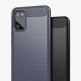 Carbon Flexible TPU Case  - тънък силиконов (TPU) калъф за Samsung Galaxy A02s (син) 4