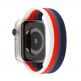 JC Design Silicone SoloLoop Band - силиконова каишка за Apple Watch 42мм, 44мм (сив-червен) 3
