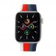 JC Design Silicone SoloLoop Band - силиконова каишка за Apple Watch 38мм, 40мм (сив-червен) 2