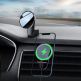 Baseus Big Energy MagSafe Car Mount Wireless Charger 15W (WXJN-01) - поставка за радиатора или таблото на кола с безжично зареждане за iPhone с Magsafe (черен) 4