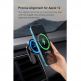 Baseus Big Energy MagSafe Car Mount Wireless Charger 15W (WXJN-01) - поставка за радиатора или таблото на кола с безжично зареждане за iPhone с Magsafe (черен) 11