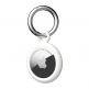 Urban Armor Gear AirTag Dot Keychain 4 Pack - комплект от 4 броя силиконови ключодържателя за Apple AirTag (бял-черен) 1