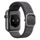 Uniq Aspen Adjustable Braided Band  - текстилна каишка за Apple Watch 42мм, 44мм (тъмносив) 2
