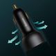 Baseus Superme Digital Display Dual Quick Car Charger 100W (TZCCZX-01) - зарядно за кола с USB-A и USB-C изходи с технология за бързо зареждане и USB-C към USB-C кабел (черен) 8