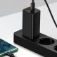 Baseus GaN 2 Lite Charger 65W (CCGAN2L-E01) - захранване за ел. мрежа за лаптопи, смартфони и таблети с 2xUSB-C изхода и с технология за бързо зареждане (черен) 14