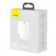 Baseus Compact USB & USB-C QC 3.0 Wall Charger 20W (CCXJ-B02) - захранване за ел. мрежа с USB и USB-C изходи и технология за бързо зареждане (бял) 4