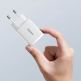 Baseus Compact USB & USB-C QC 3.0 Wall Charger 20W (CCXJ-B02) - захранване за ел. мрежа с USB и USB-C изходи и технология за бързо зареждане (бял) 6