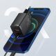 Baseus Compact USB & USB-C QC 3.0 Wall Charger 20W (CCXJ-B02) - захранване за ел. мрежа с USB и USB-C изходи и технология за бързо зареждане (бял) 9