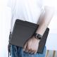 Dux Ducis Wireless Touchpad Keyboard Case - полиуретанов калъф, клавиатура, тракпад и поставка за iPad Pro 12.9 (2020), iPad Pro 12.9 (2018) (черен) 4