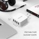 TeckNet U10333 USB Power Adapter - захранване за ел. мрежа с 4xUSB-A изхода (бял) 6