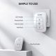 TeckNet HWD01161WU02 Battery Wireless DoorBell - безжичен стилен звънец за входна врата (бял)  3