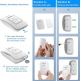 TeckNet HWD01161WU02 Battery Wireless DoorBell - безжичен стилен звънец за входна врата (бял)  4
