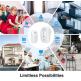 TeckNet HWD01161WU02 Battery Wireless DoorBell - безжичен стилен звънец за входна врата (бял)  5