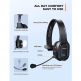 TeckNet Bluetooth On-Ear Noise Cancelling Headset - безжична блутут слушалка с управление на звука и микрофон за мобилни устройства (черен) 3