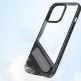 Ugreen Fusion Kickstand Case - хибриден удароустойчив кейс с поставка за iPhone 13 (черен-прозрачен) 11