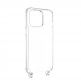 SwitchEasy Play Lanyard Elegant Case - хибриден удароустойчив кейс с връзка за носене за iPhone 13 Pro (прозрачен)  3