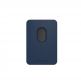 SwitchEasy MagWallet Leather Card Holder with MagSafe - кожен портфейл (джоб) за прикрепяне към iPhone с MagSafe (тъмносин) 3