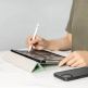 SwitchEasy Origami Case - полиуретанов кейс и поставка за iPad Pro 11 M1 (2021), iPad Pro 11 (2020), iPad Pro 11 (2018), iPad Air 4 (2020) (тъмносин) 5