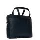 Knomo Hanover Slim Leather Laptop Briefcase 14 - луксозна чанта за MacBook и преносими компютри до 14 инча (тъмносин) 4