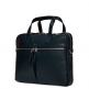 Knomo Hanover Slim Leather Laptop Briefcase 14 - луксозна чанта за MacBook и преносими компютри до 14 инча (тъмносин) 8