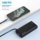 TeckNet EBT01201 18W Power Bank 20000 mAh - външна батерия 20000 mAh с 2xUSB и USB-C изходи за зареждане на смартфони и таблети (черен) 4
