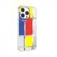SwitchEasy Artist Mondrian Case - дизайнерски хибриден удароустойчив кейс за iPhone 13 Pro Max (прозрачен)  1