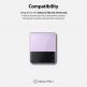 Ringke Display Glass - комплект 3 броя предпазни стъклени протектора за малкия дисплей на Samsung Galaxy Z Flip 3 (прозрачен) 3