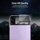 Ringke Display Glass - комплект 3 броя предпазни стъклени протектора за малкия дисплей на Samsung Galaxy Z Flip 3 (прозрачен) 7