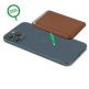 4Smarts Magnetic UltiMag Case for Credit Cards with RFID Blocker  - кожен портфейл (джоб) за прикрепяне към iPhone с MagSafe (кафяв) 2