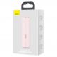 Baseus Square Tube Mini Handheld Fan - сгъваем мини вентилатор с външна батерия (розов) 3
