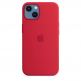 Apple iPhone Silicone Case with MagSafe - оригинален силиконов кейс за iPhone 13 с MagSafe (червен) 2
