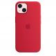 Apple iPhone Silicone Case with MagSafe - оригинален силиконов кейс за iPhone 13 с MagSafe (червен) 3