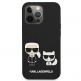 Karl Lagerfeld Karl & Choupette Silicone Case - дизайнерски силиконов кейс за iPhone 13 Pro Max (черен) 2