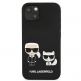 Karl Lagerfeld Karl & Choupette Silicone Case - дизайнерски силиконов кейс за iPhone 13 mini (черен) 3