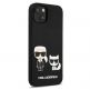 Karl Lagerfeld Karl & Choupette Silicone Case - дизайнерски силиконов кейс за iPhone 13 mini (черен) 4