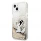 Karl Lagerfeld Liquid Glitter Choupette Fun Case - дизайнерски кейс с висока защита за iPhone 13 mini (прозрачен) 1