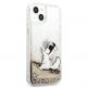 Karl Lagerfeld Liquid Glitter Choupette Fun Case - дизайнерски кейс с висока защита за iPhone 13 mini (прозрачен) 3